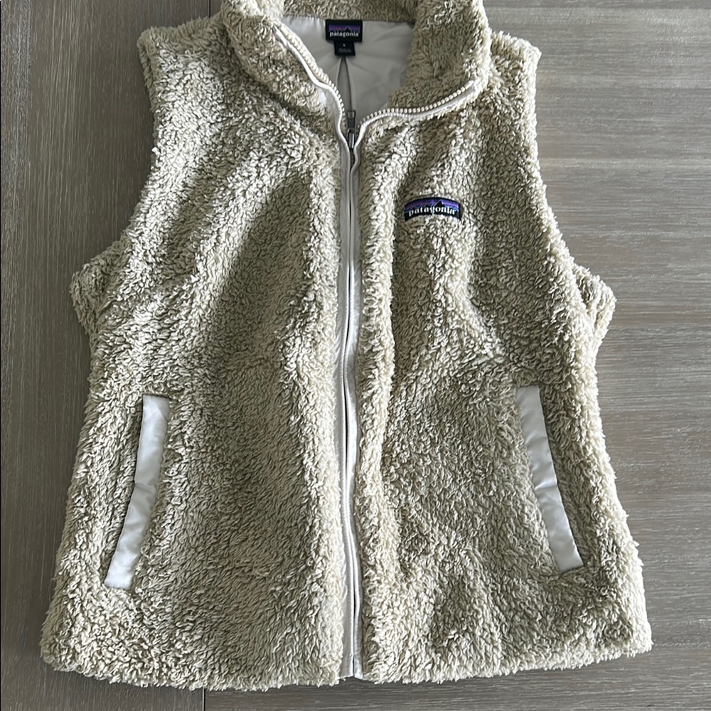 Patagonia Cream Fleece Vest